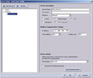 EnerVista Integrator Device Setup Software
