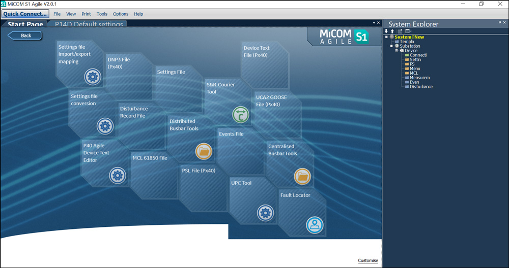 MiCOM agile S1 software toolsuite