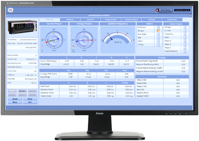 Monitor displaying IEMS screen