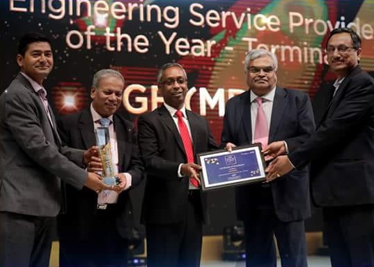 In the photo, from left to right: Mr. Ravinder Negi, Services LTMC & APM Contracts Leader, GE’s Grid Solutions; Mr. Narayana Rao Kada, President Corporate Relations, DIAL; Mr. Roy Sebastian, Chief Projects & Engineering Officer, DIAL; Mr. Rajan Saxena, Services Business Leader, GE’s Grid Solutions; Mr. Amitabh Singhal, Services Operations Leader, GE’s Grid Solutions