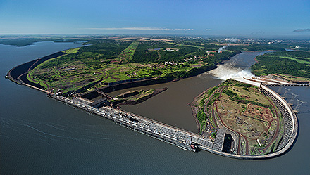 Itaipu hydropower plant Brazil