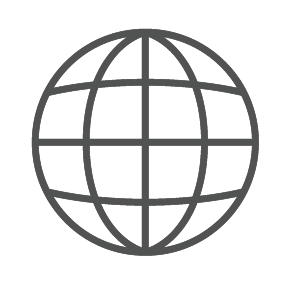 icon resembling a globe